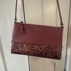 Kate Spade Pink Glitter Crossbody Bag Purse